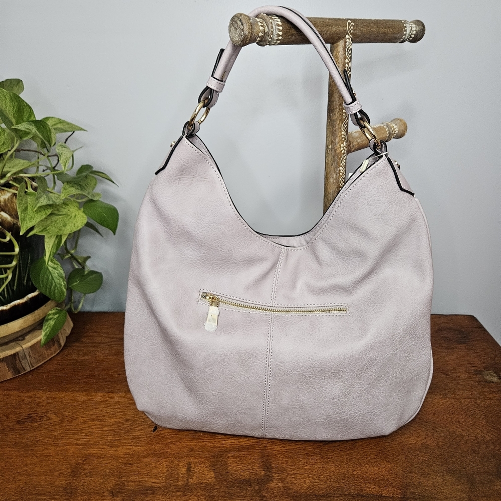 Isabelle Vegan Leather Woven Lavender Purse New - Picture 7 of 10